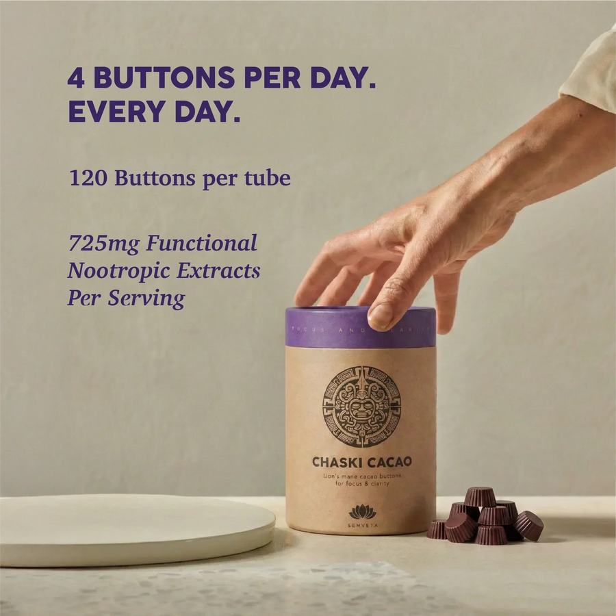 best nootropic supplement for remote workers - ceremonial cacao with lion's mane and cordyceps