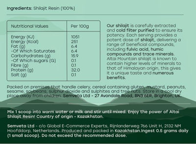 Shilajit 70g - Authentic Altai Shilajit