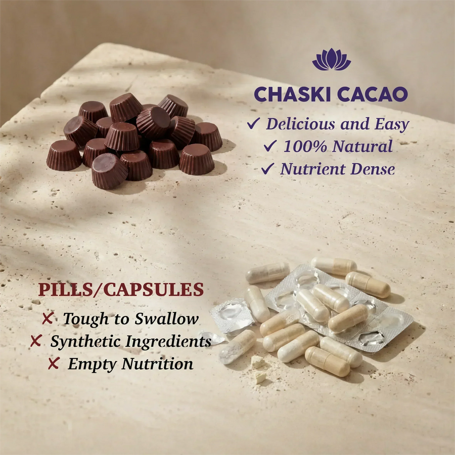 nootropic cacao vs energy drinks - ceremonial cacao with lion's mane and cordyceps
